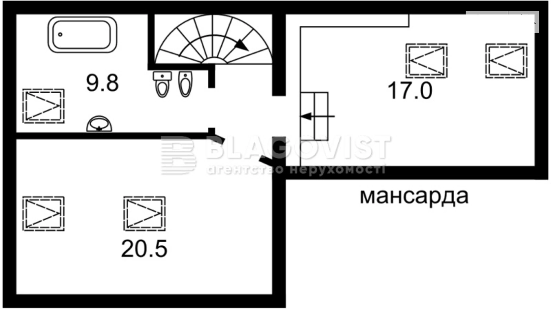 Продається 4-кімнатна квартира 124 кв. м у Києві, пров. Кріпосний, 4