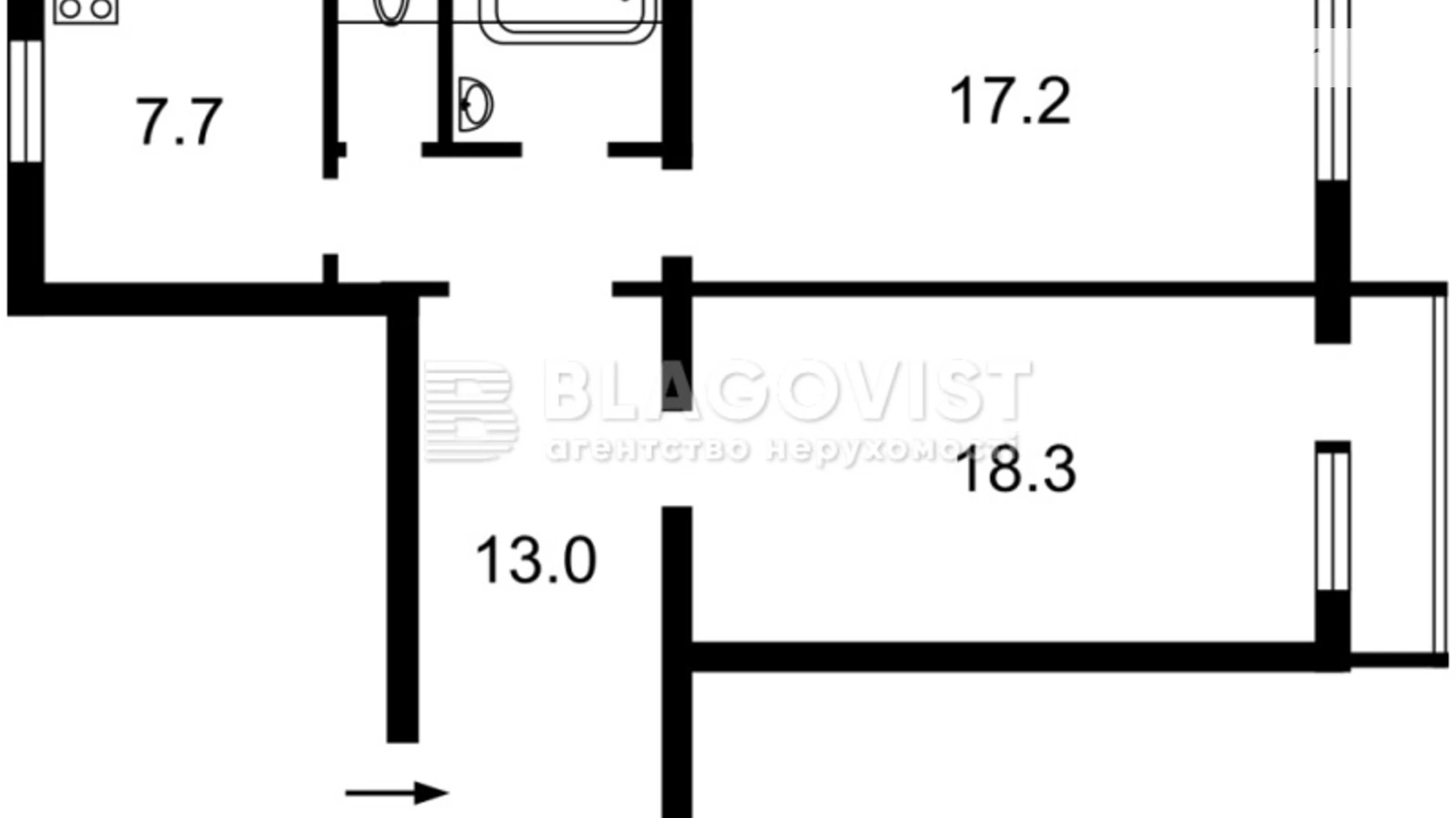 Продается 2-комнатная квартира 65 кв. м в Киеве, ул. Почайнинская, 53/55 - фото 4