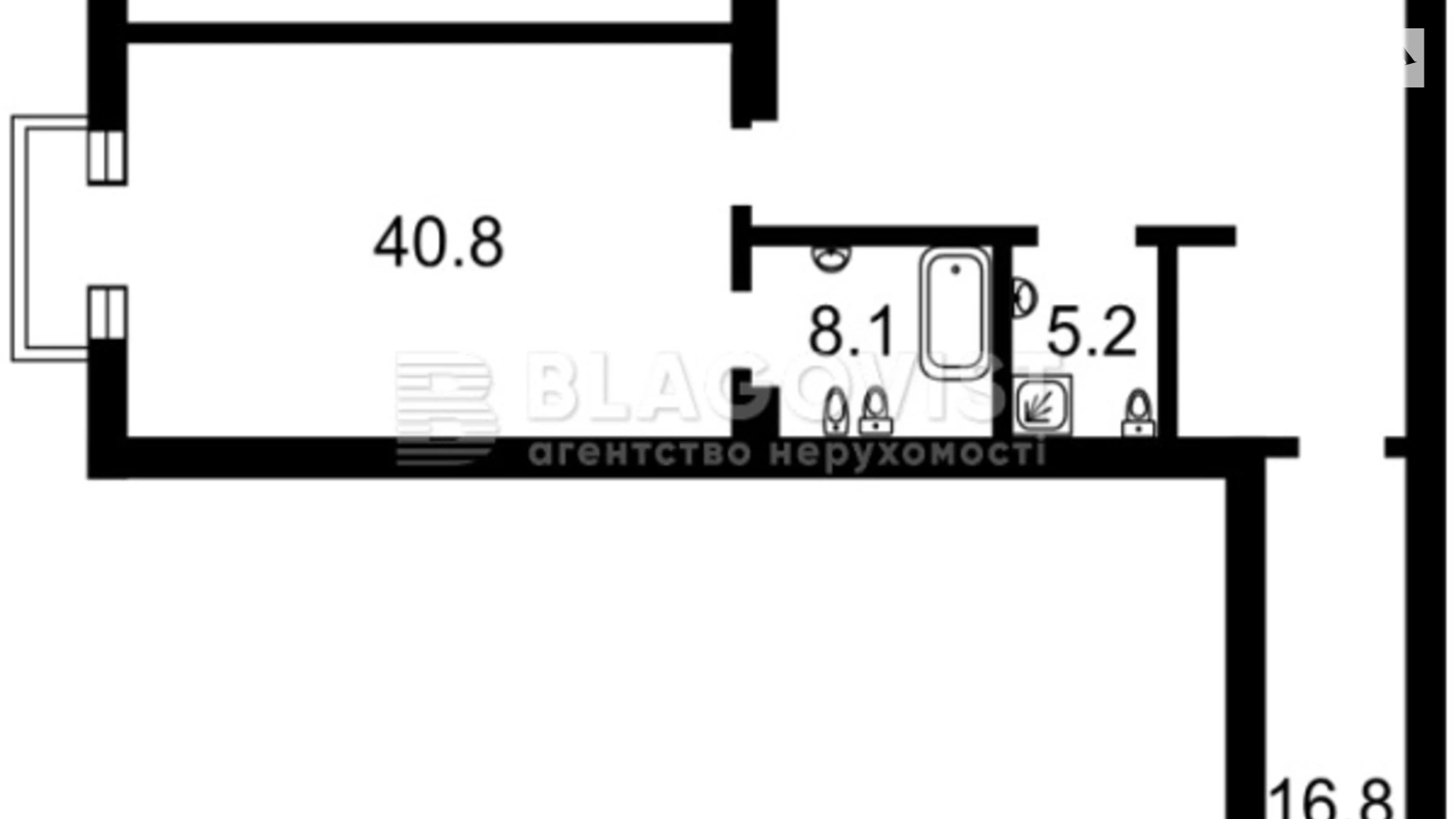 Продается 2-комнатная квартира 188.9 кв. м в Киеве, пер. Болсуновский(Мичурина), 56/2