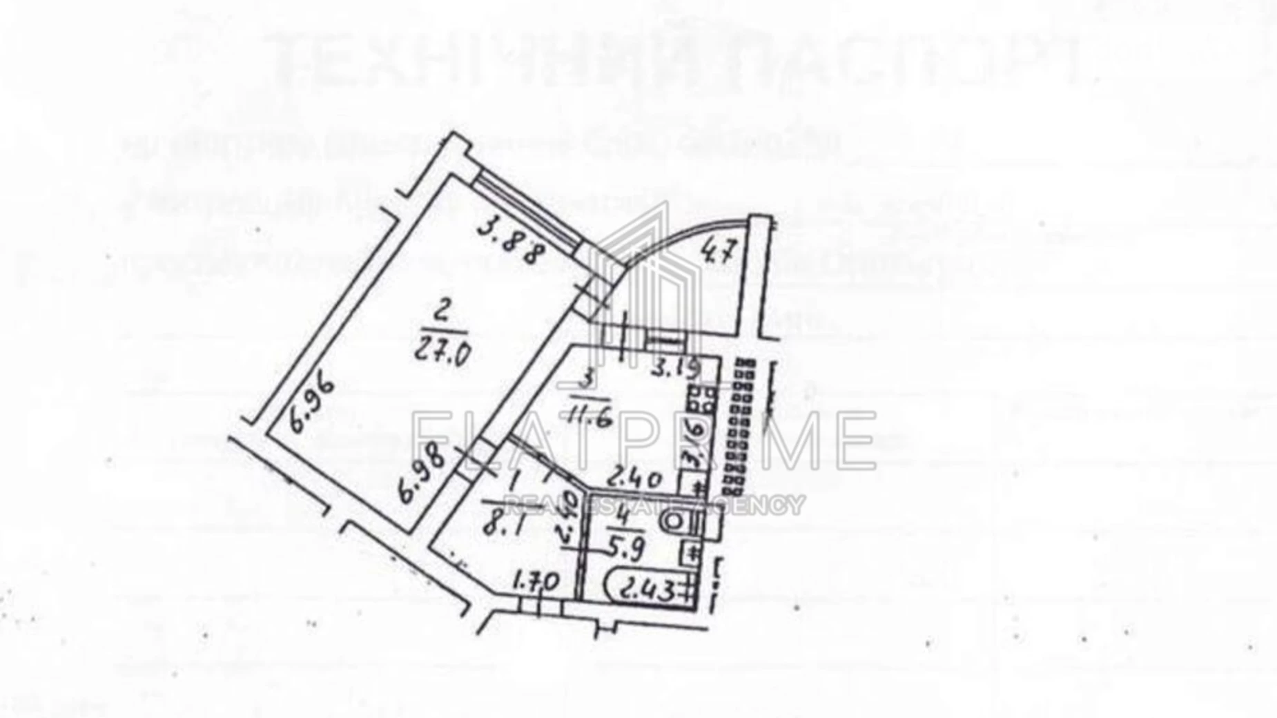 Продается 1-комнатная квартира 58 кв. м в Киеве, просп. Владимира Ивасюка, 4