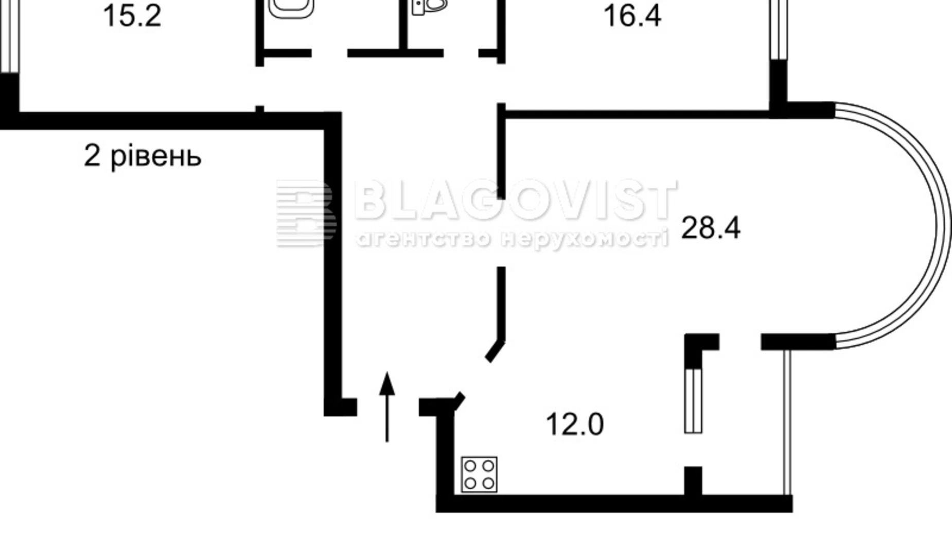 Продається 5-кімнатна квартира 182 кв. м у Києві, вул. Саксаганського, 60А