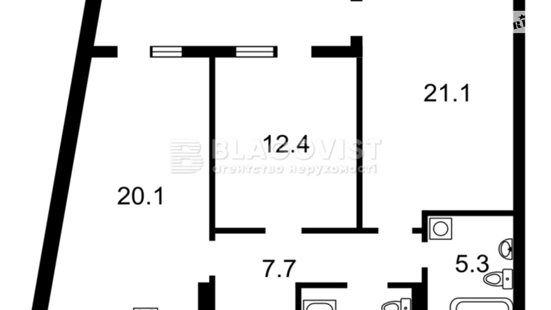 Продается 2-комнатная квартира 75.2 кв. м в Киеве, Столичное шоссе, 149 - фото 5