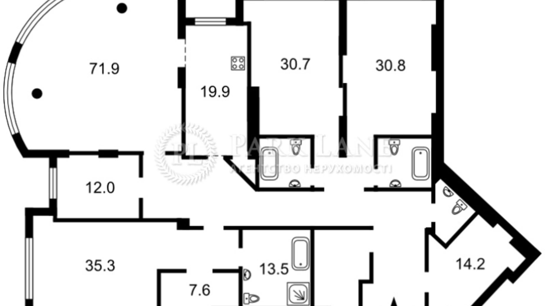 Продается 4-комнатная квартира 310 кв. м в Киеве, ул. Ивана Мазепы(Январского Восстания) - фото 4