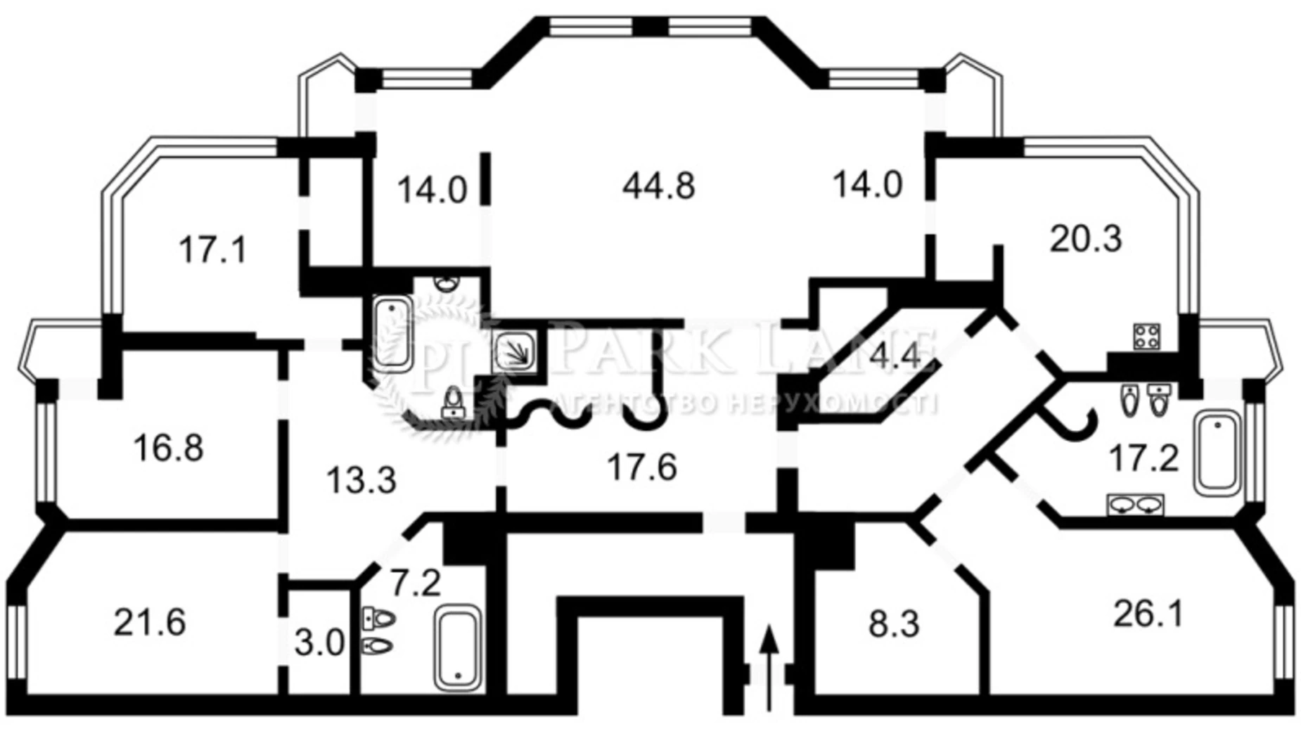 Продается 7-комнатная квартира 296 кв. м в Киеве, ул. Мокрая(Кудряшова), 20 - фото 3