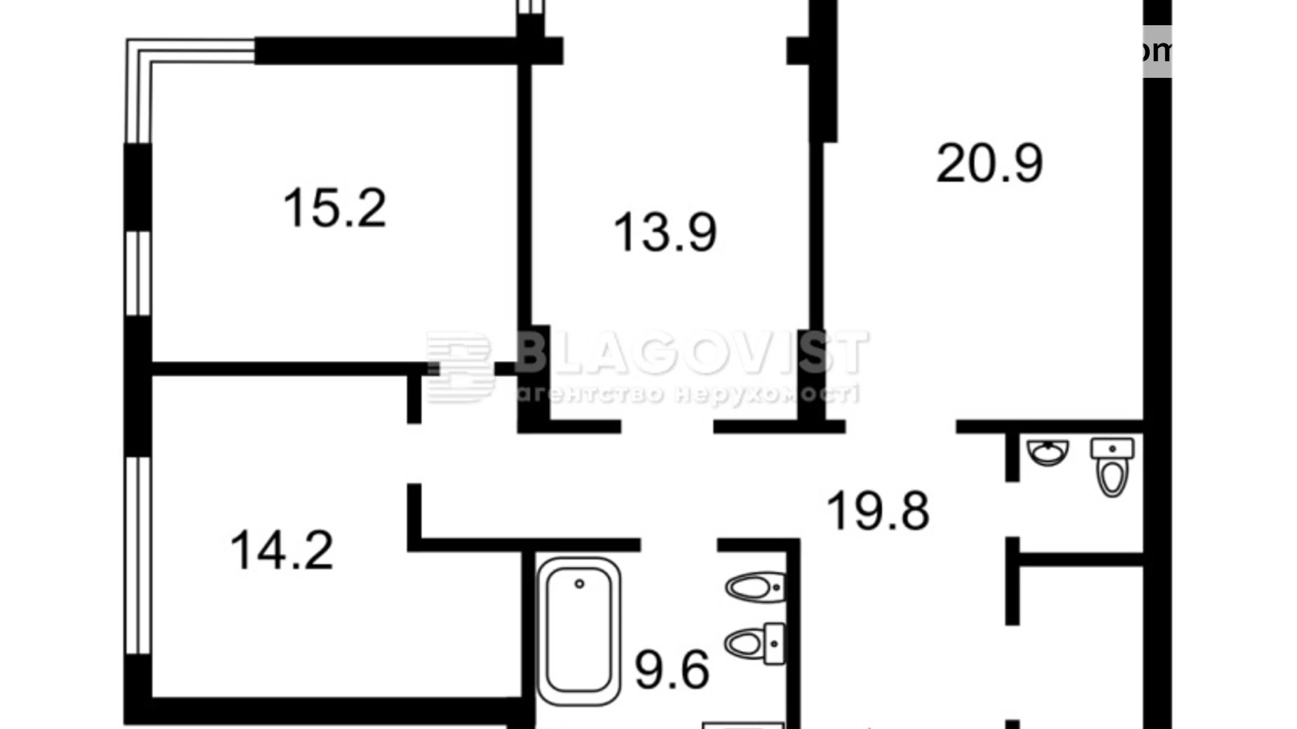 Продается 3-комнатная квартира 105 кв. м в Киеве, ул. Самойло Кошки(Маршала Конева), 12А - фото 4