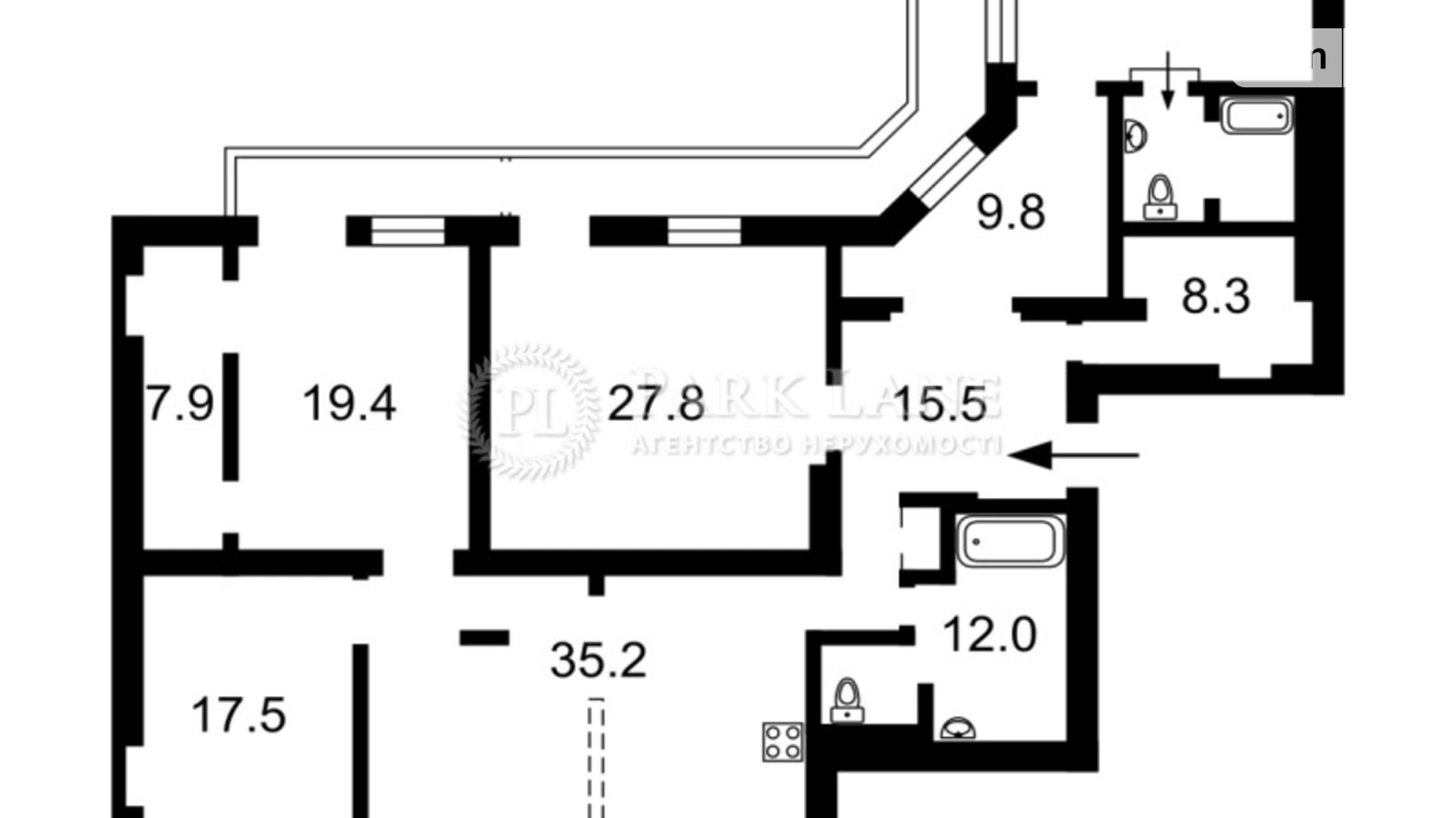 Продается 6-комнатная квартира 182.6 кв. м в Киеве, ул. Малая Житомирская, 5 - фото 3