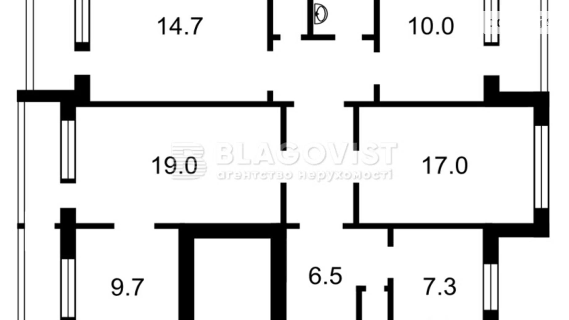 Продается 4-комнатная квартира 96 кв. м в Киеве, просп. Правды, 33