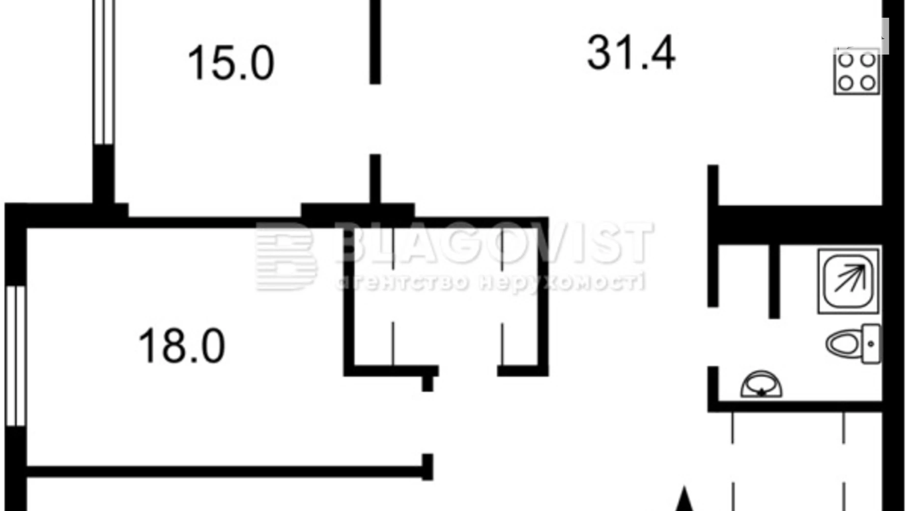 Продается 3-комнатная квартира 103.4 кв. м в Киеве, ул. Семьи Кристеров, 18/6 - фото 2