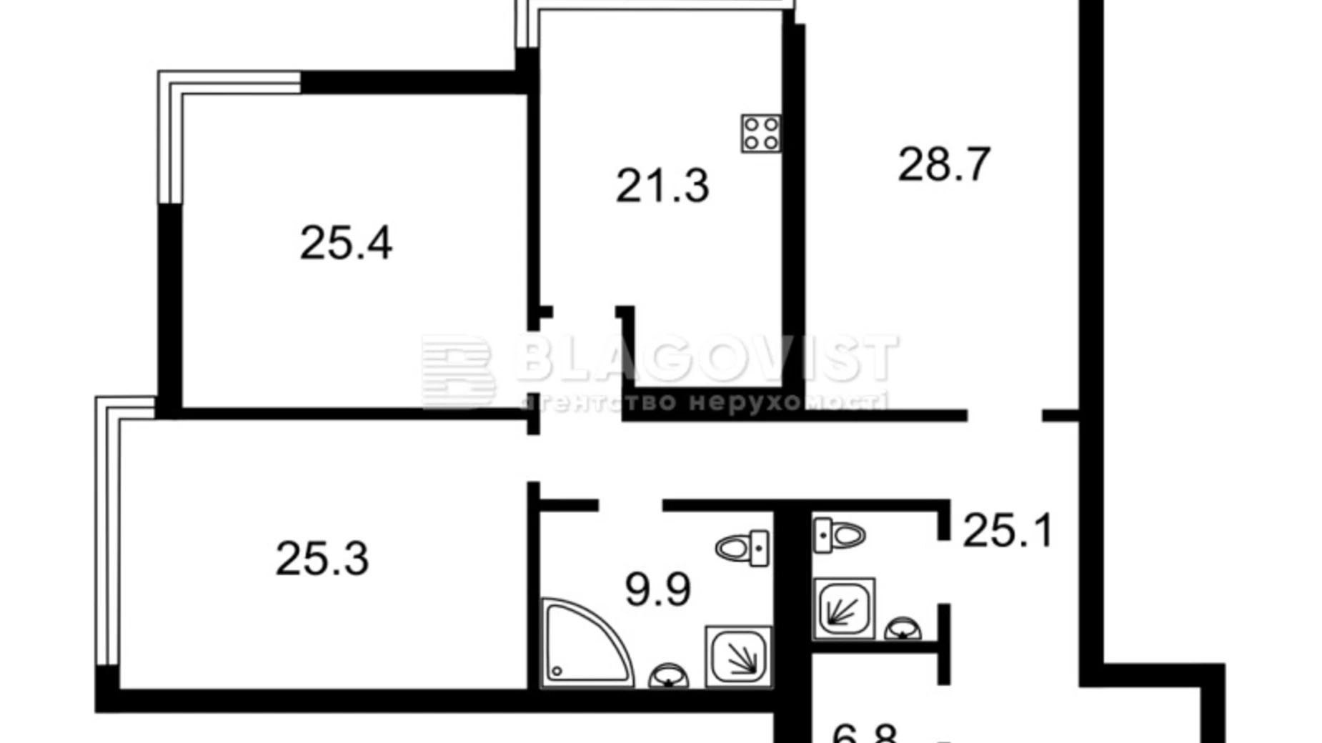 Продается 3-комнатная квартира 146.6 кв. м в Киеве, спуск Кловский, 7 - фото 5