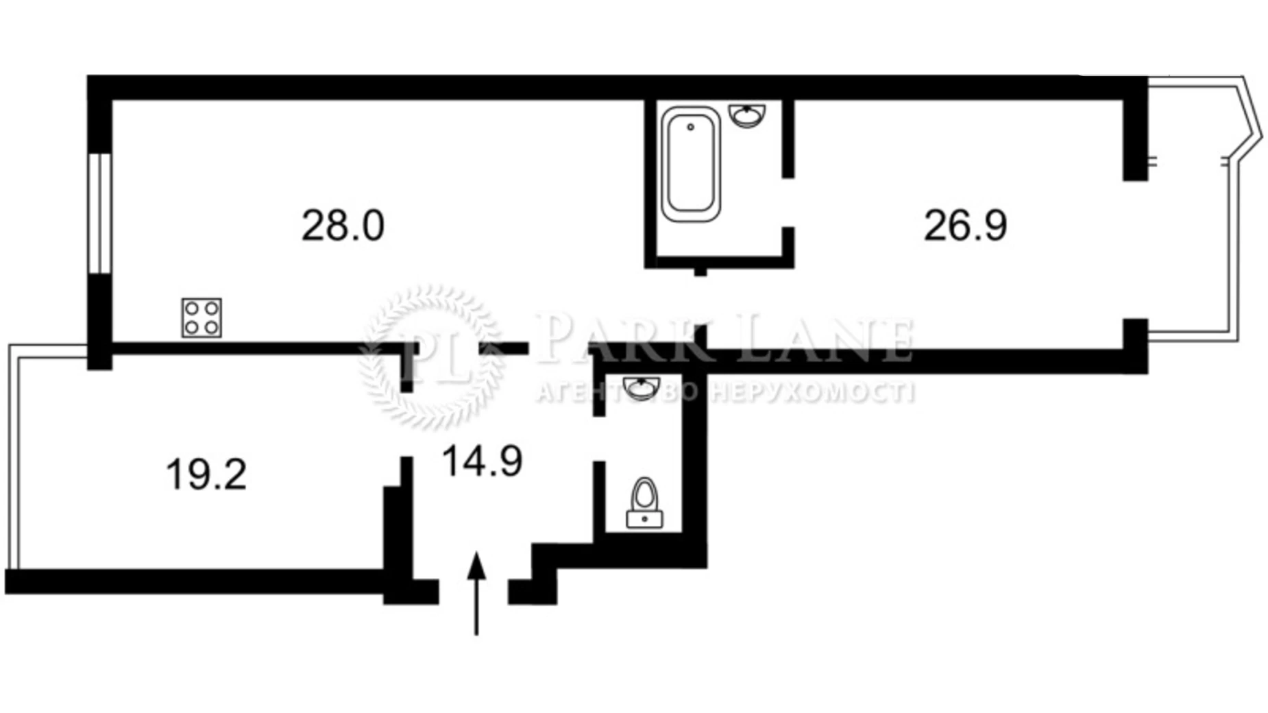 Продается 3-комнатная квартира 100 кв. м в Киеве, ул. Мокрая(Кудряшова), 16