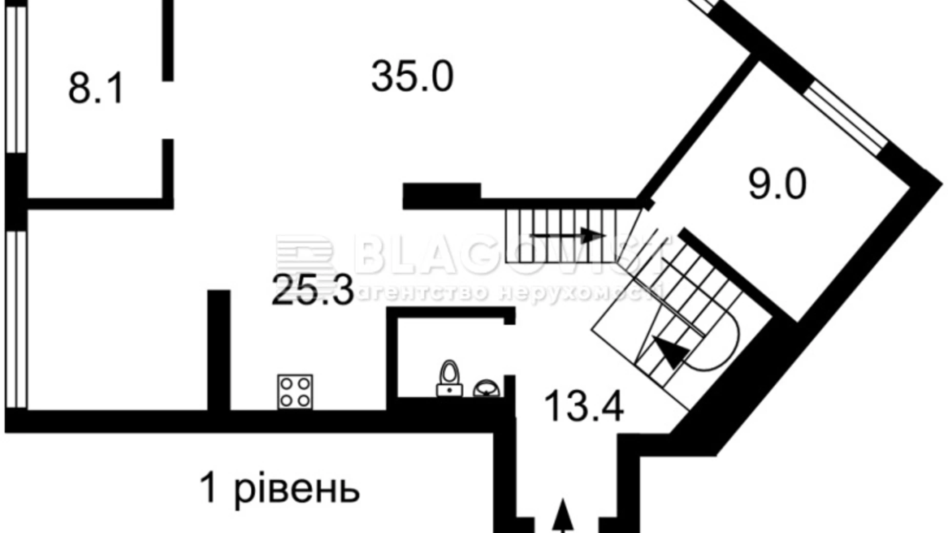 Продается 4-комнатная квартира 180.8 кв. м в Киеве, ул. Дегтяревская