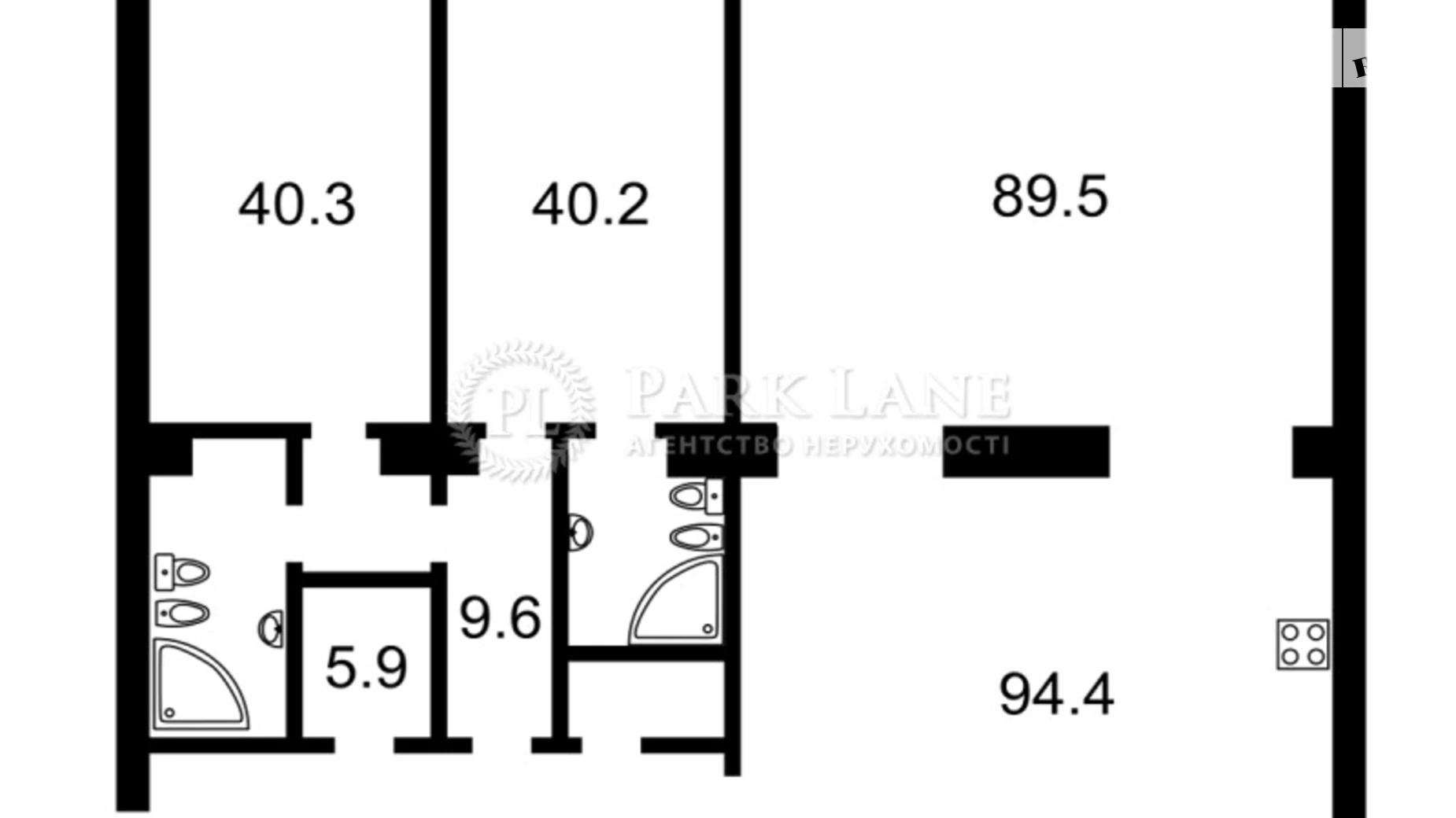 Продается 3-комнатная квартира 341.5 кв. м в Киеве, пер. Болсуновский(Мичурина), 56/2