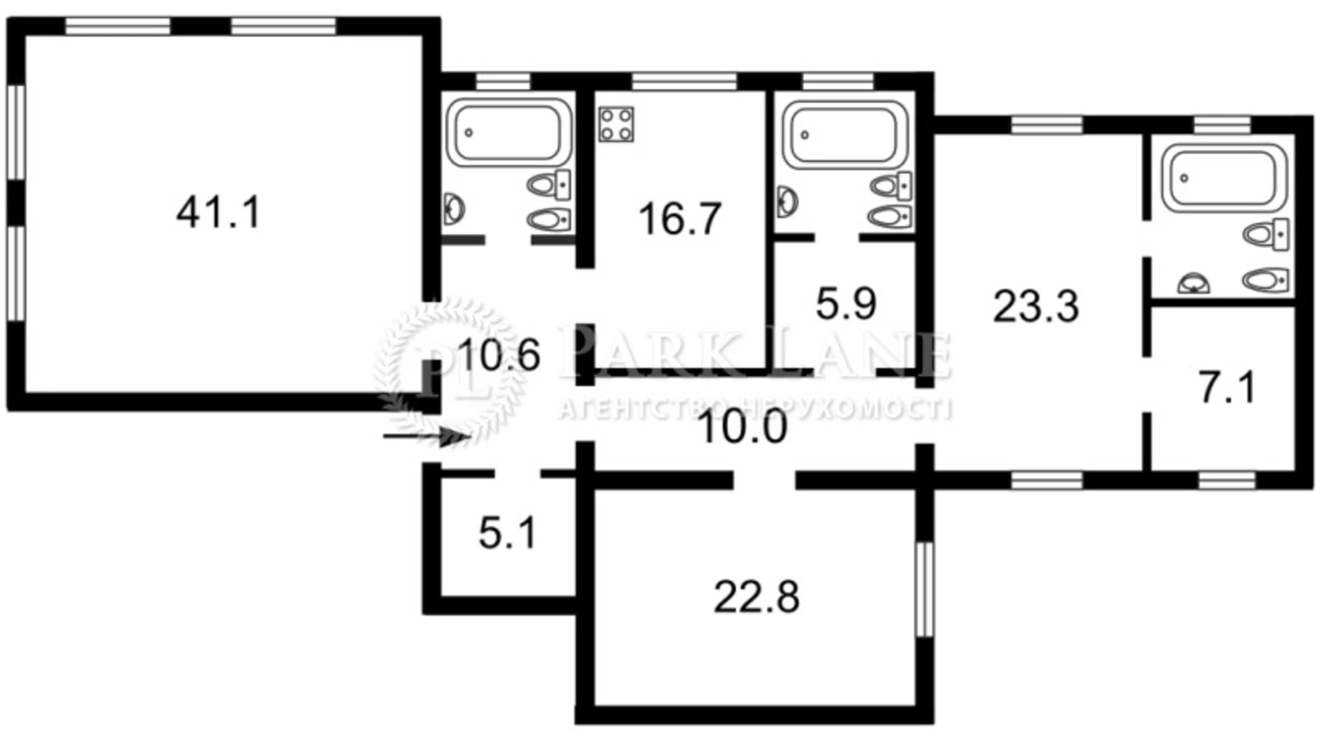 Продается 3-комнатная квартира 162.3 кв. м в Киеве, ул. Воздвиженская, 22 - фото 5