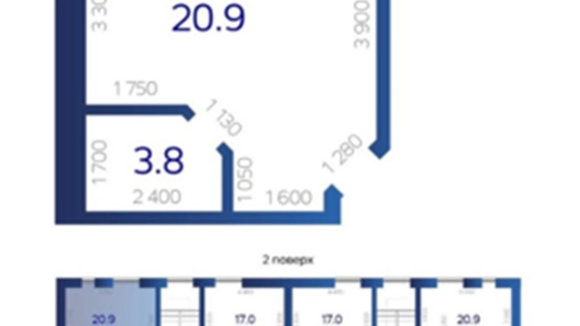 Продається 1-кімнатна квартира 25 кв. м у Гостомелі, пров. Ювілейний, 4