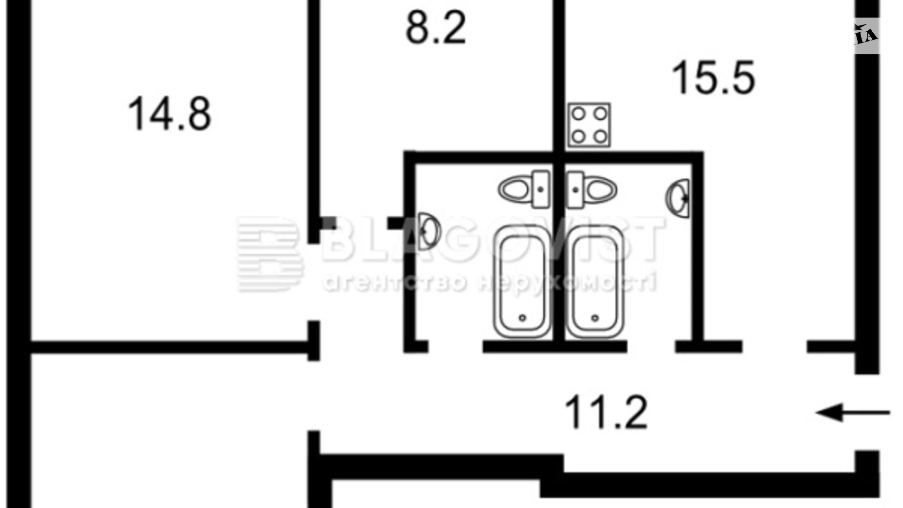 Продается 4-комнатная квартира 74 кв. м в Киеве, пер. Щорса - фото 5