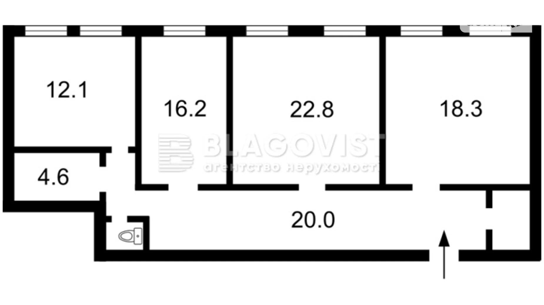 Продается 8-комнатная квартира 172 кв. м в Киеве, ул. Бассейная