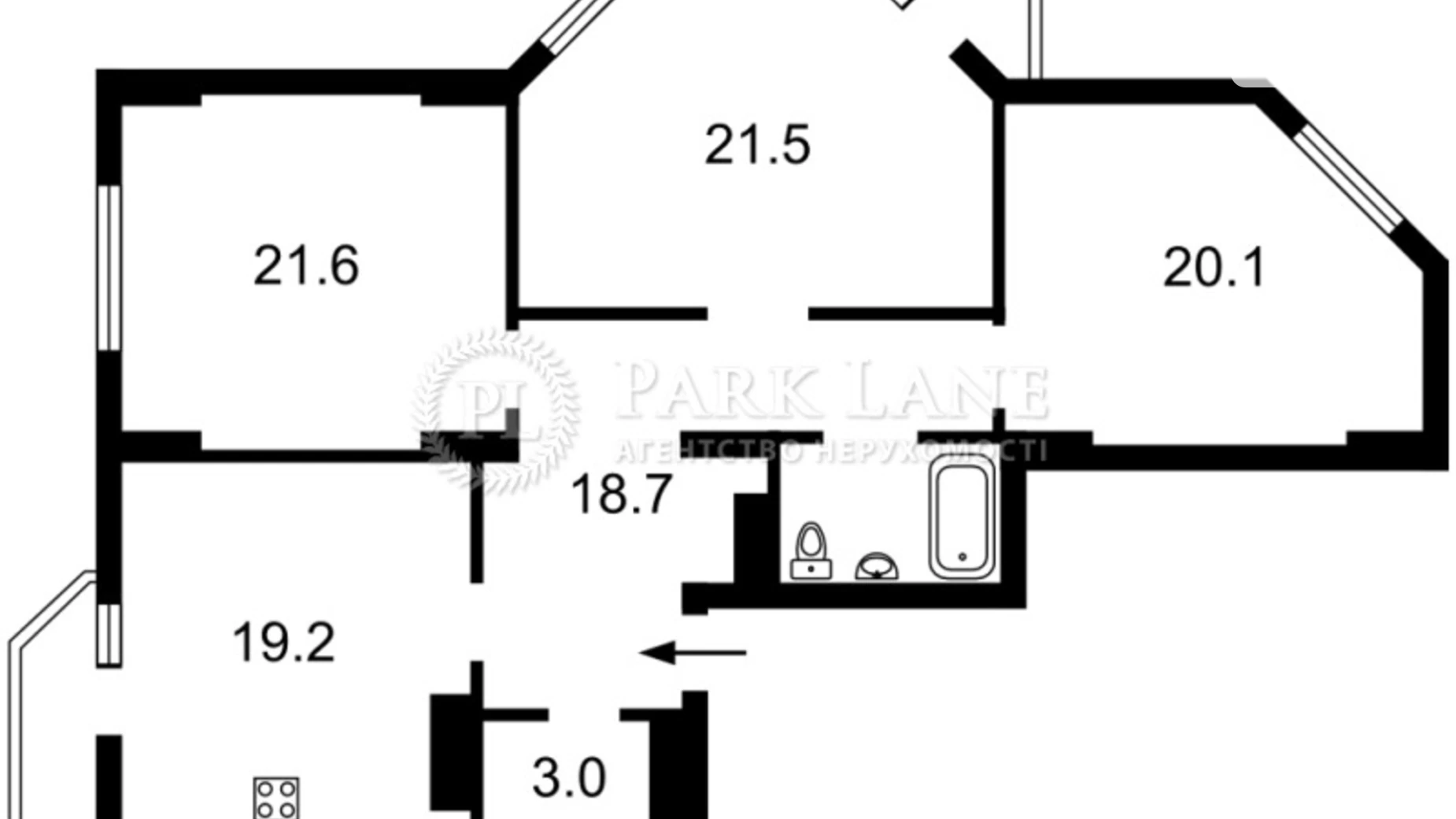 Продается 3-комнатная квартира 111.3 кв. м в Киеве, ул. Александра Мишуги, 8