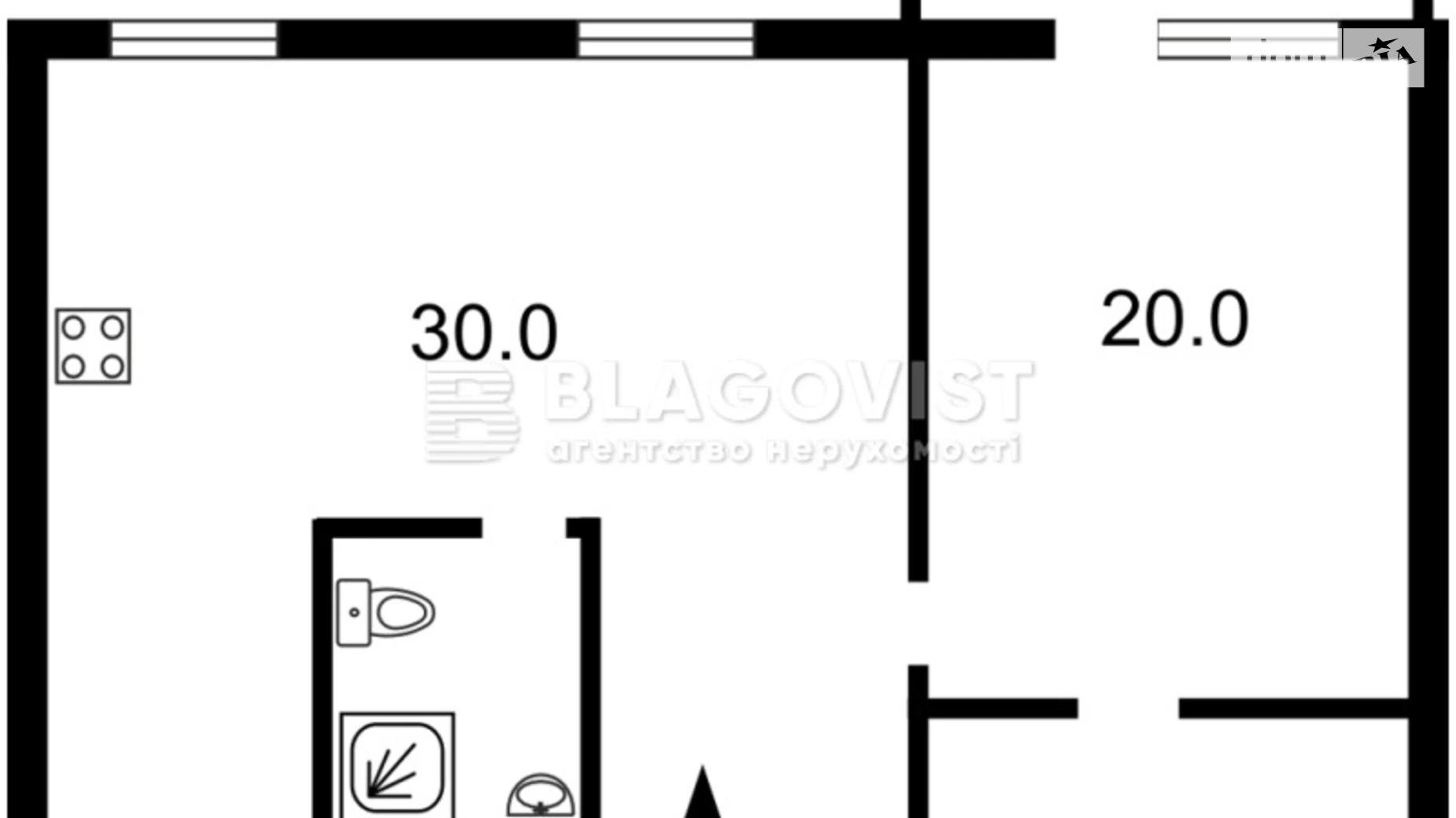 Продается 2-комнатная квартира 64 кв. м в Киеве, ул. Владимирская, 18/2