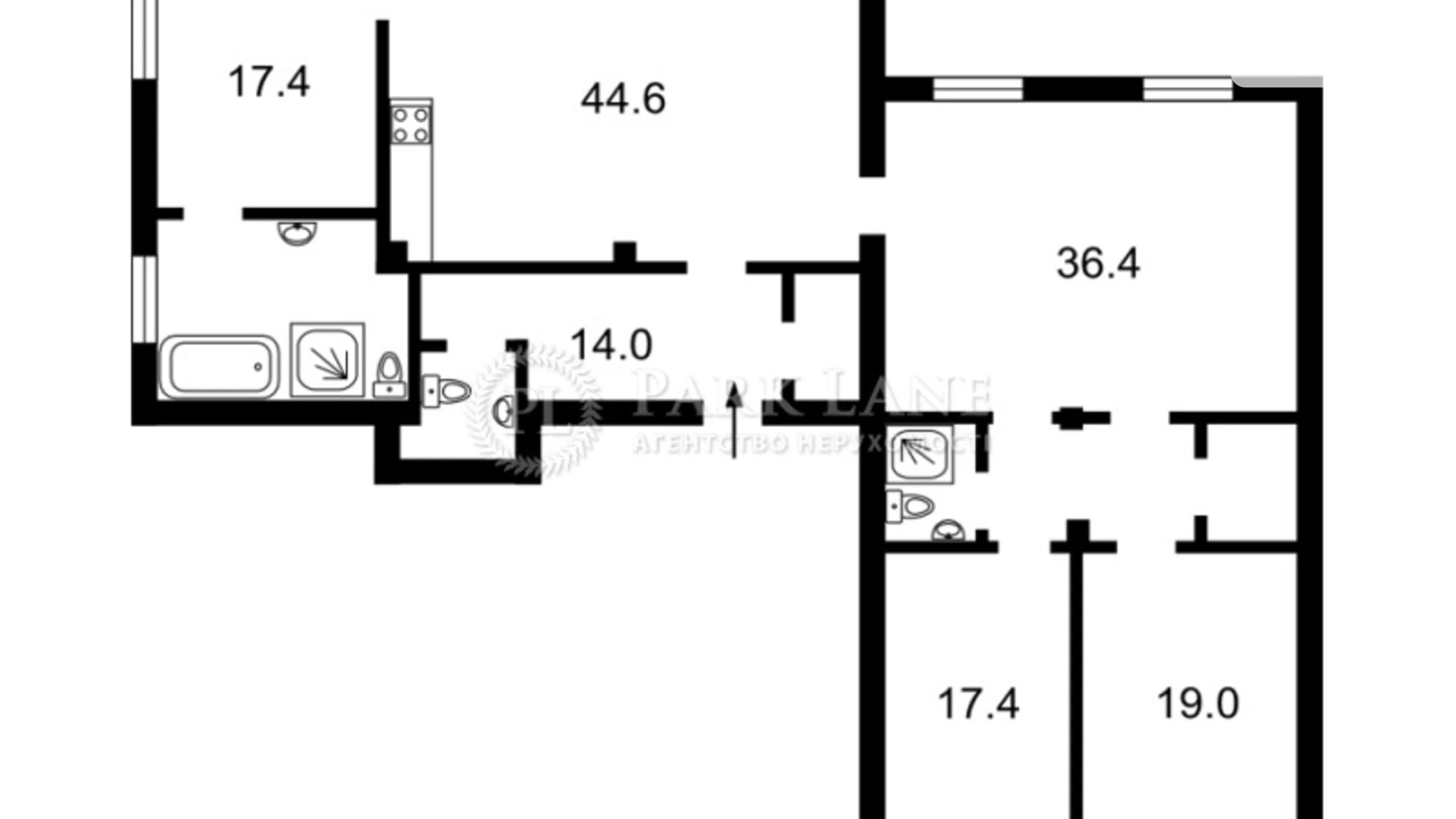 Продается 5-комнатная квартира 205 кв. м в Киеве, ул. Крещатик, 25 - фото 5