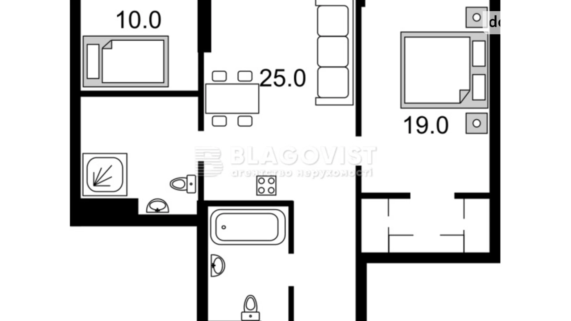 Продається 3-кімнатна квартира 86 кв. м у Києві, вул. Саксаганського - фото 5