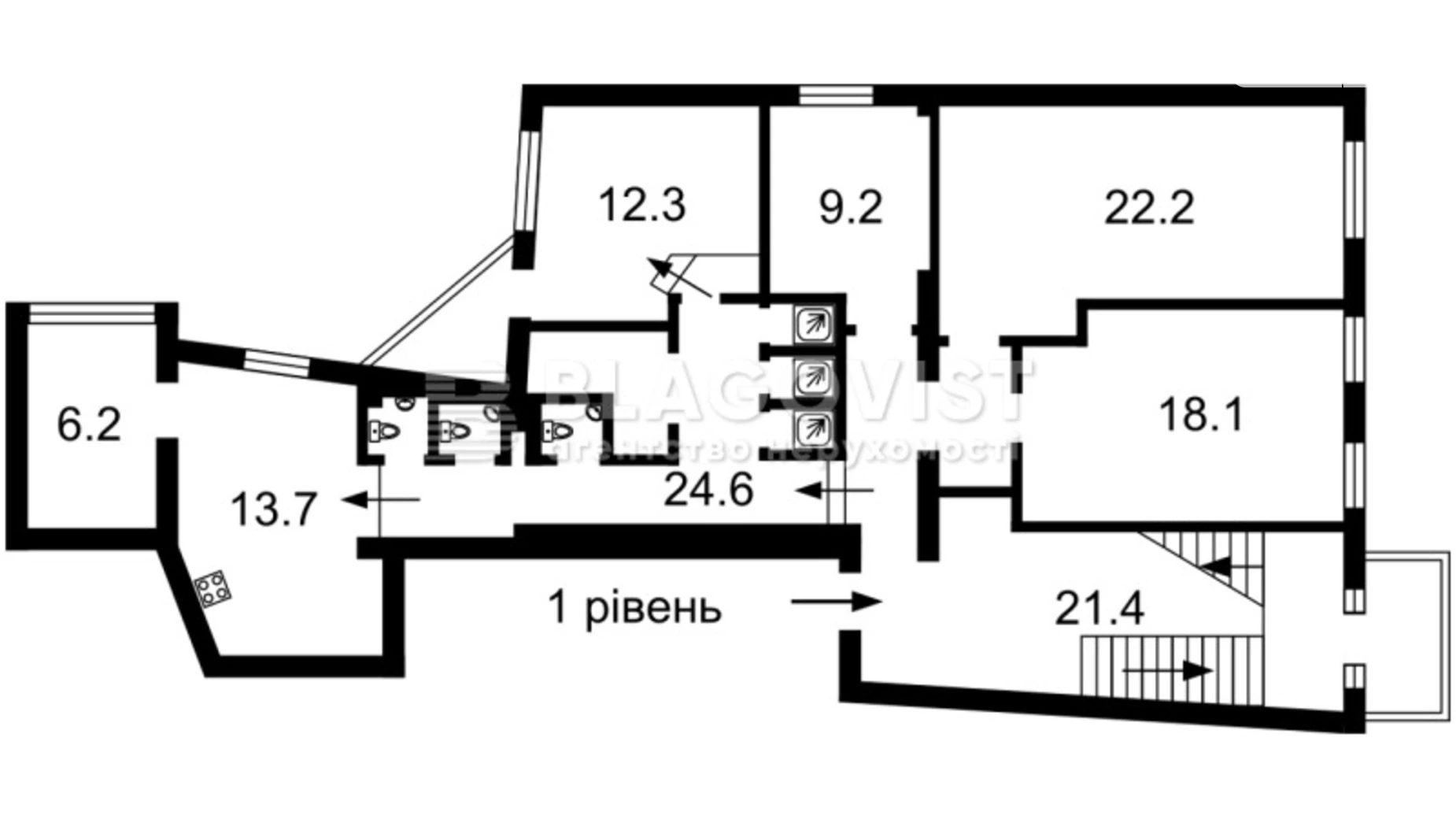 Продается 4-комнатная квартира 260 кв. м в Киеве, Антоновича Володимира Горького