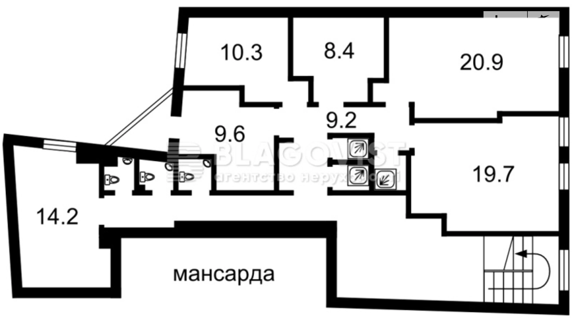 Продается 4-комнатная квартира 260 кв. м в Киеве, Антоновича Володимира Горького