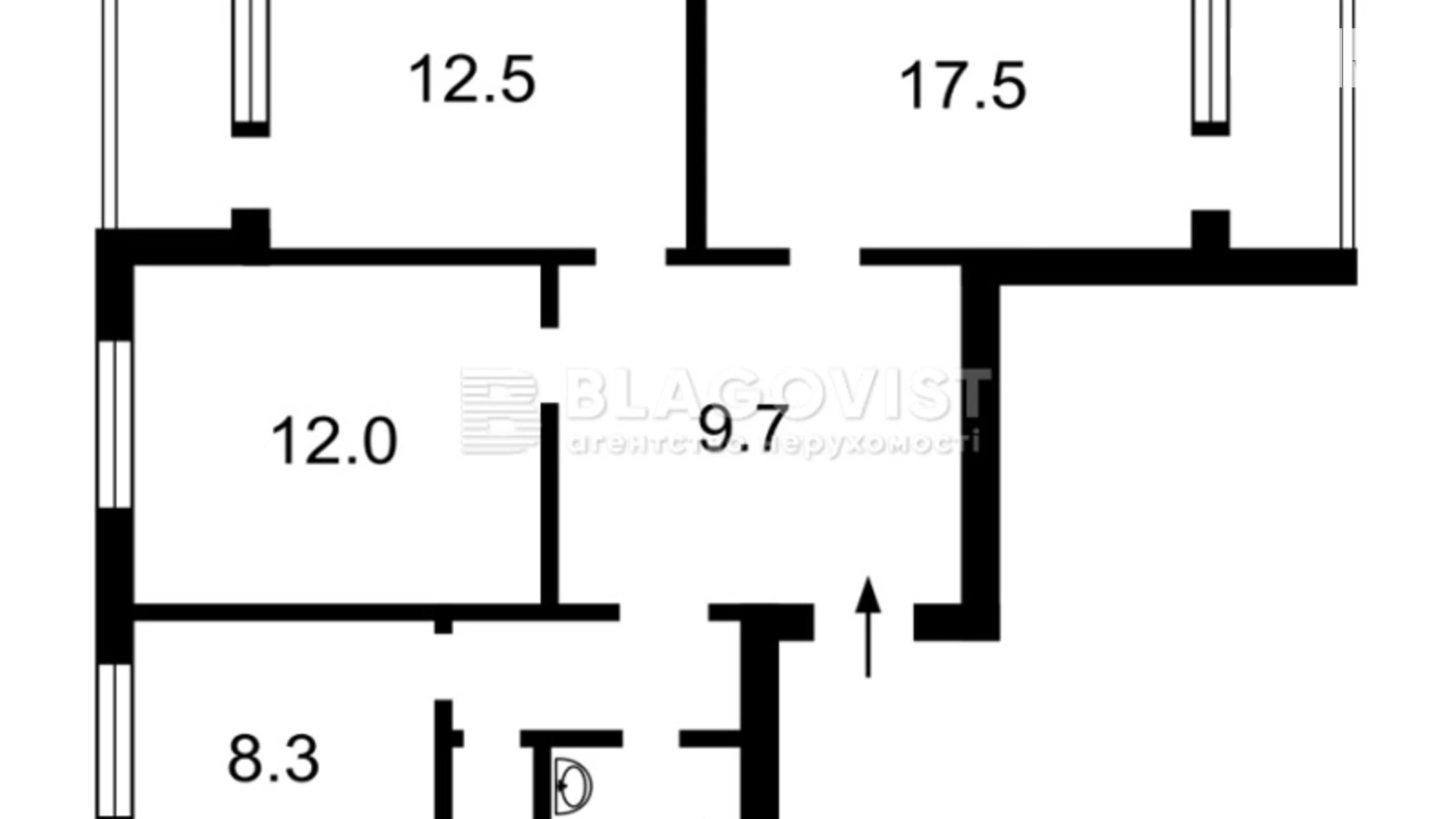 Продается 3-комнатная квартира 70.1 кв. м в Киеве, ул. Ревуцкого, 4