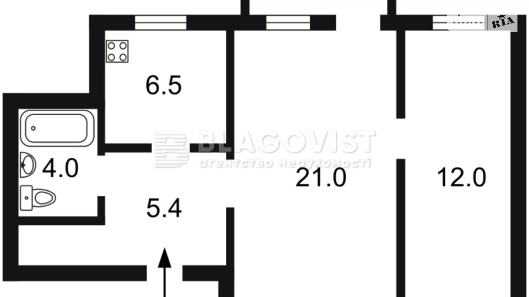 Продается 2-комнатная квартира 50 кв. м в Киеве, ул. Константиновская, 27