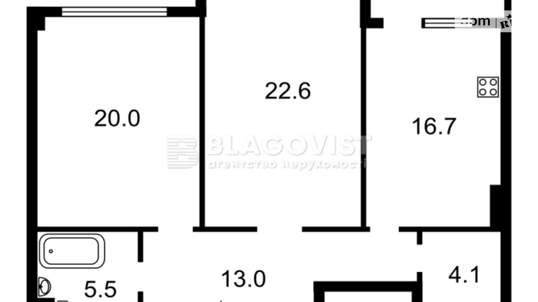 Продается 2-комнатная квартира 84 кв. м в Киеве, ул. Андрея Верхогляда(Драгомирова), 5 - фото 4