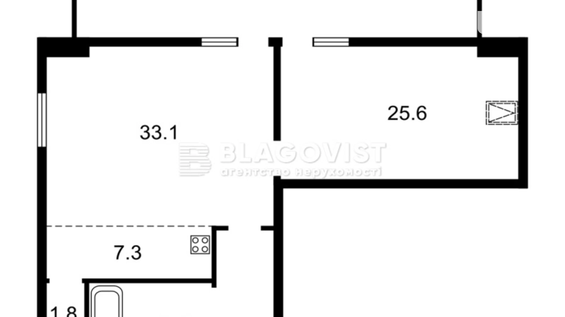 Продается 2-комнатная квартира 88.2 кв. м в Киеве, ул. Отто Шмидта - фото 3