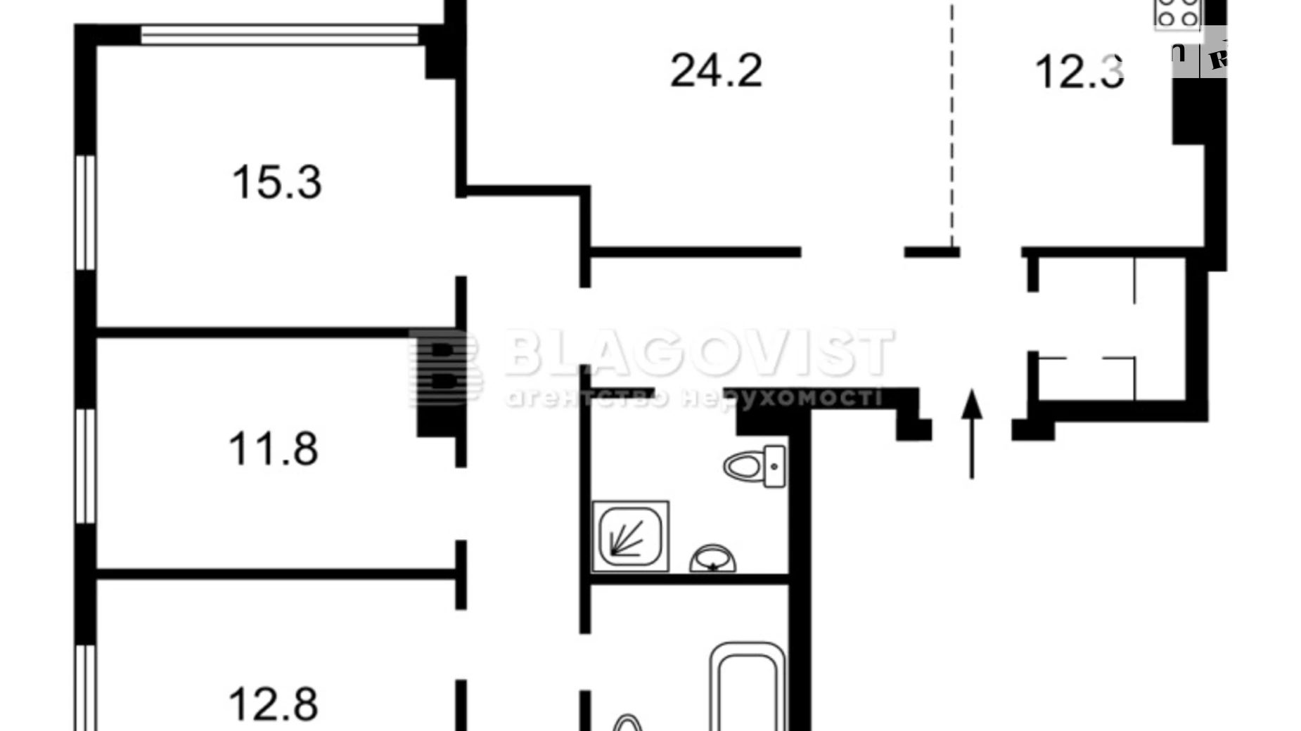 Продается 4-комнатная квартира 132 кв. м в Киеве, ул. Костанайская - фото 4