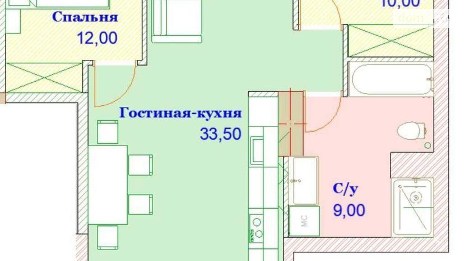 Продається 3-кімнатна квартира 67 кв. м у Харкові, просп. Науки