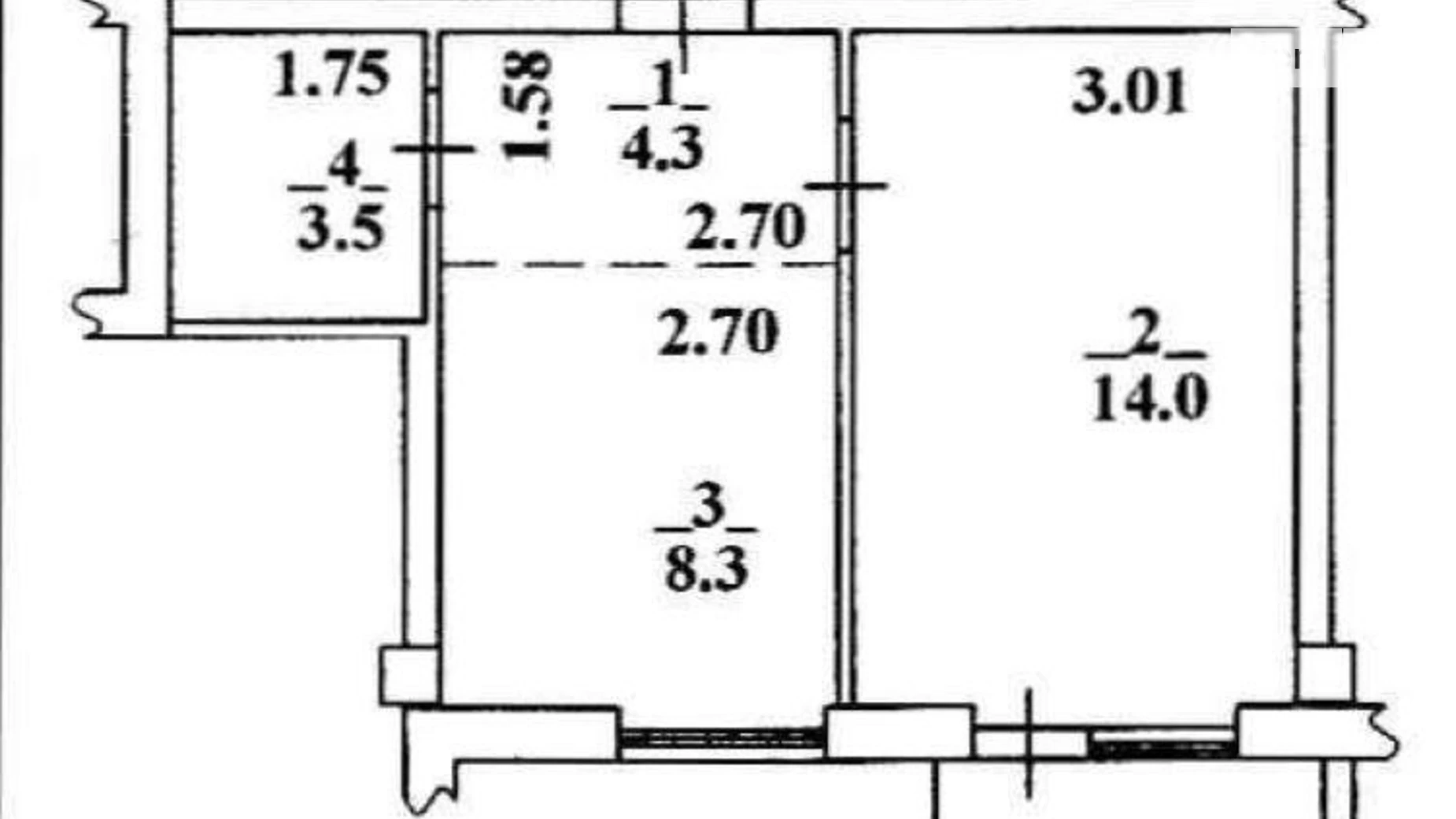 Продается 1-комнатная квартира 31 кв. м в Одессе, ул. Гераневая, 7 - фото 4