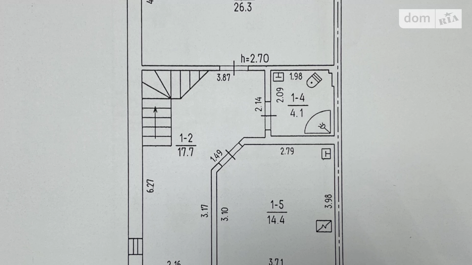 Продается дом на 3 этажа 130 кв. м с камином, Супруна