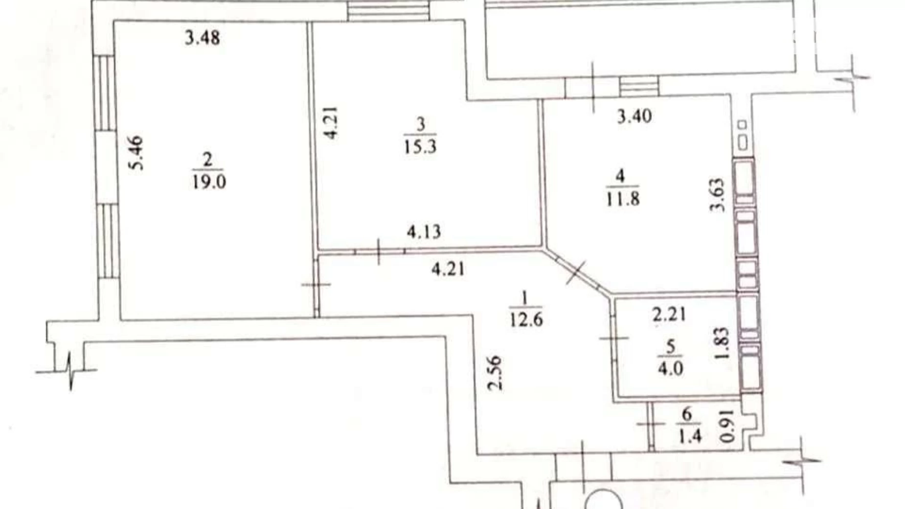 Продается 2-комнатная квартира 68 кв. м в Харькове, ул. Мира - фото 2