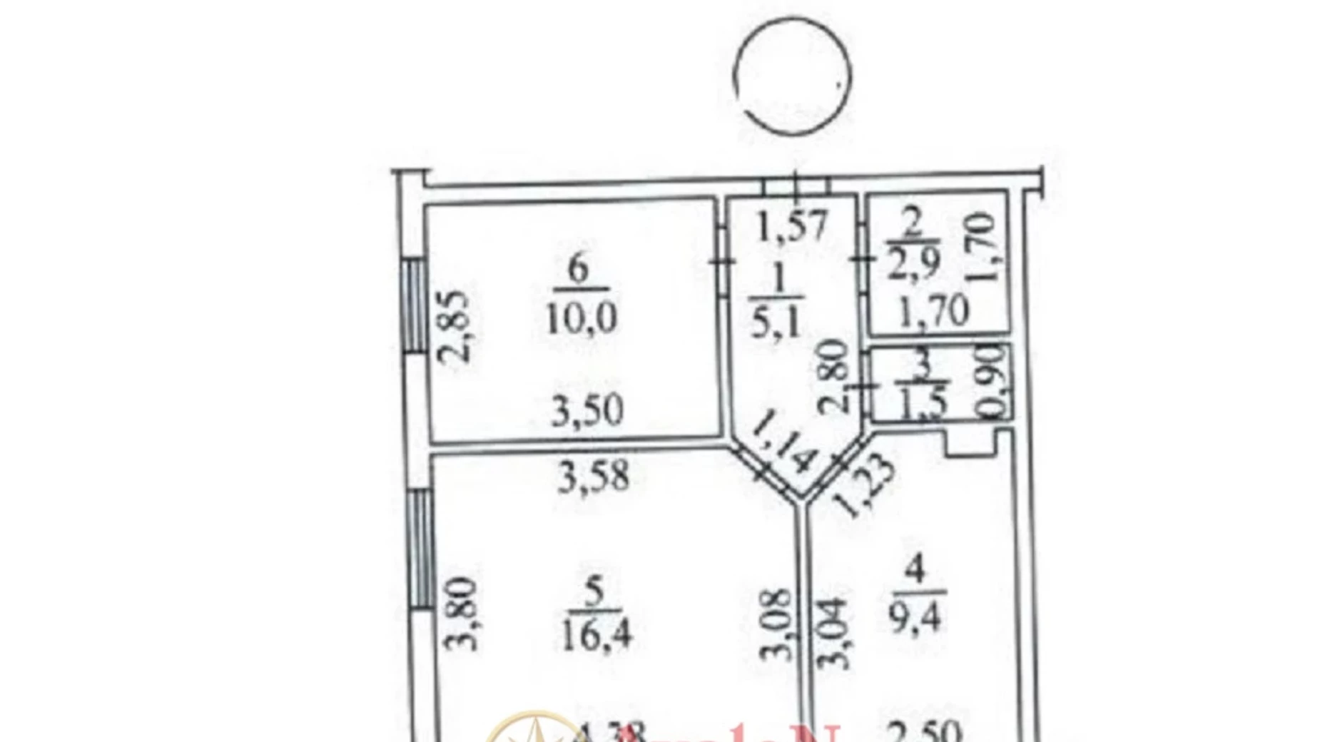 Продається 2-кімнатна квартира 46 кв. м у Одесі, вул. Штильова, 1