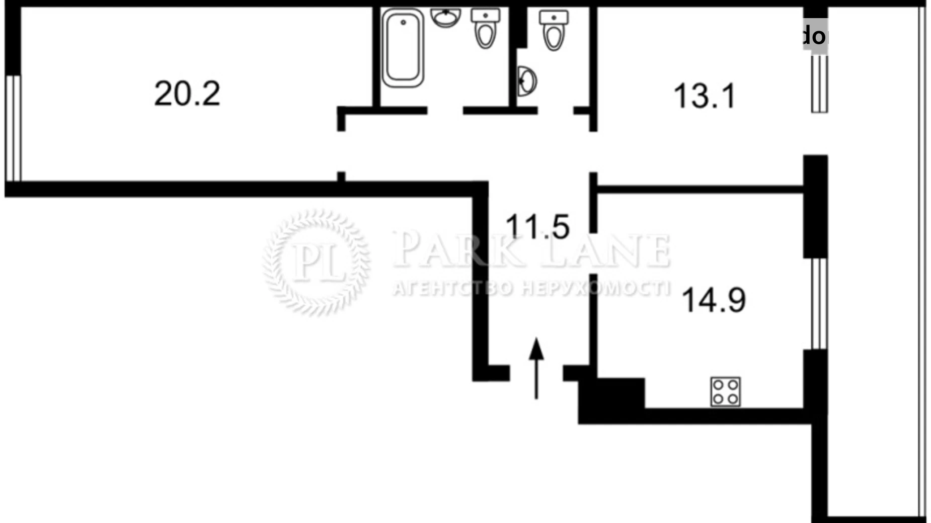 Продается 2-комнатная квартира 72 кв. м в Киеве, ул. Набережно-Рыбальская, 3 - фото 5