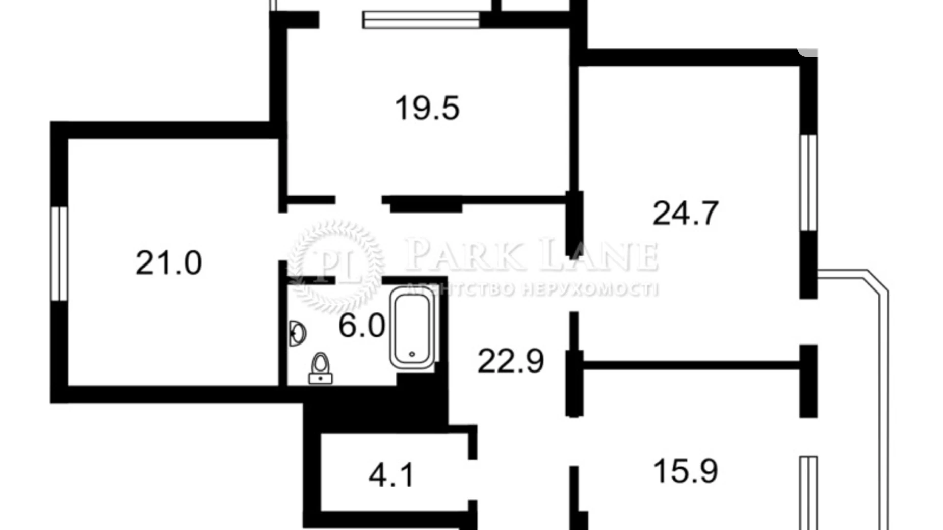 Продается 3-комнатная квартира 123 кв. м в Киеве, ул. Мокрая(Кудряшова), 16