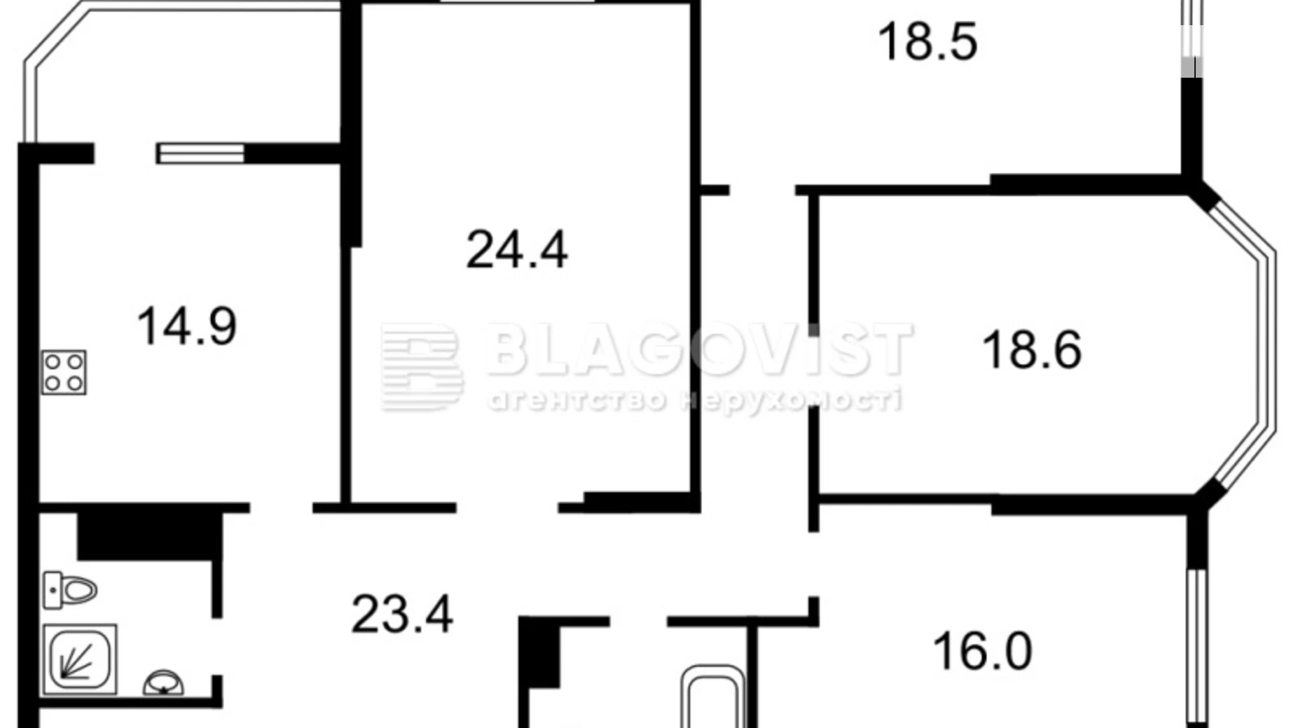 Продается 4-комнатная квартира 125 кв. м в Киеве, ул. Героев полка АЗОВ(Маршала Малиновского), 4В