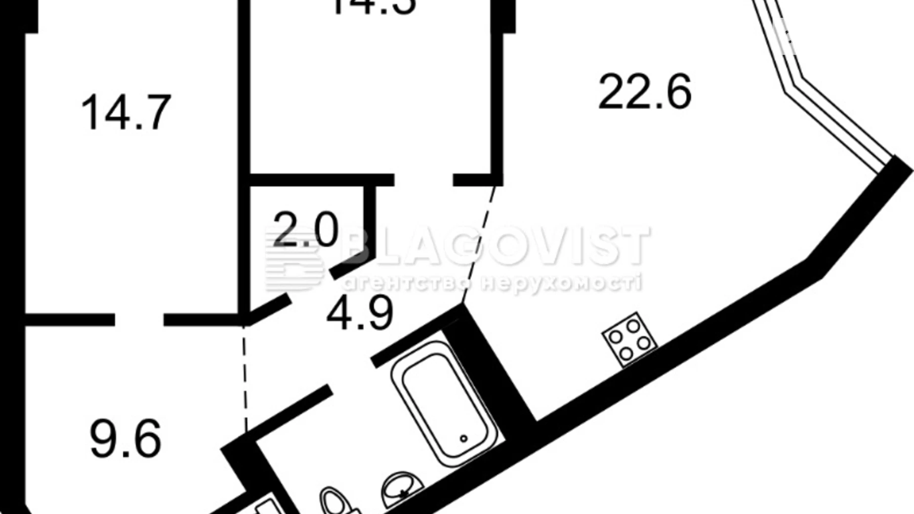 Продается 2-комнатная квартира 79.2 кв. м в Киеве, просп. Берестейский(Победы), 11 - фото 3