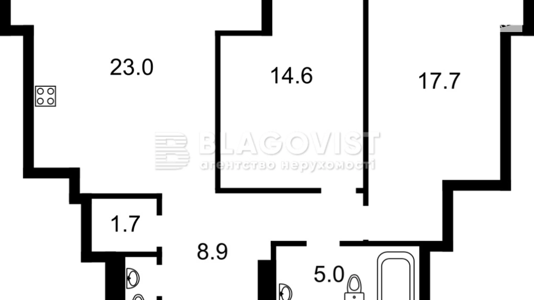 Продается 2-комнатная квартира 73 кв. м в Киеве, ул. Дегтяревская, 17 - фото 3