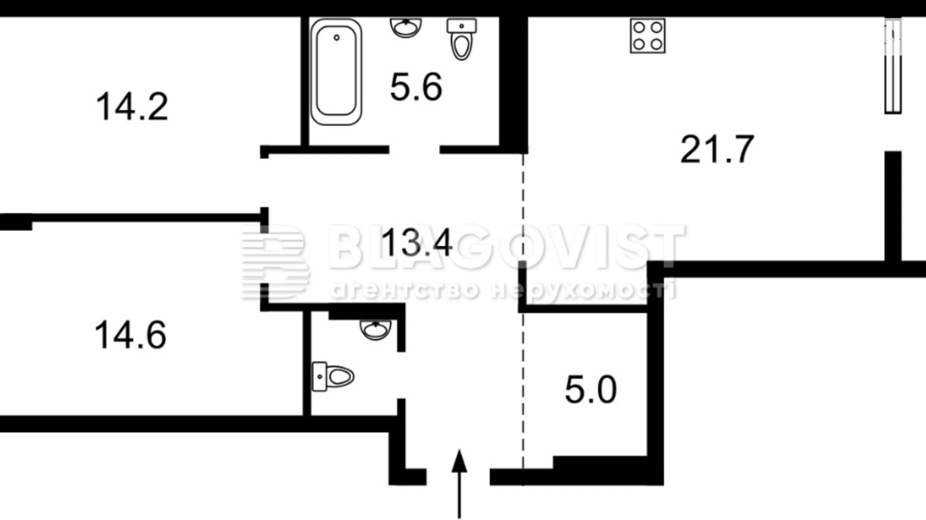 Продается 2-комнатная квартира 80 кв. м в Киеве, ул. Шолуденко, 30