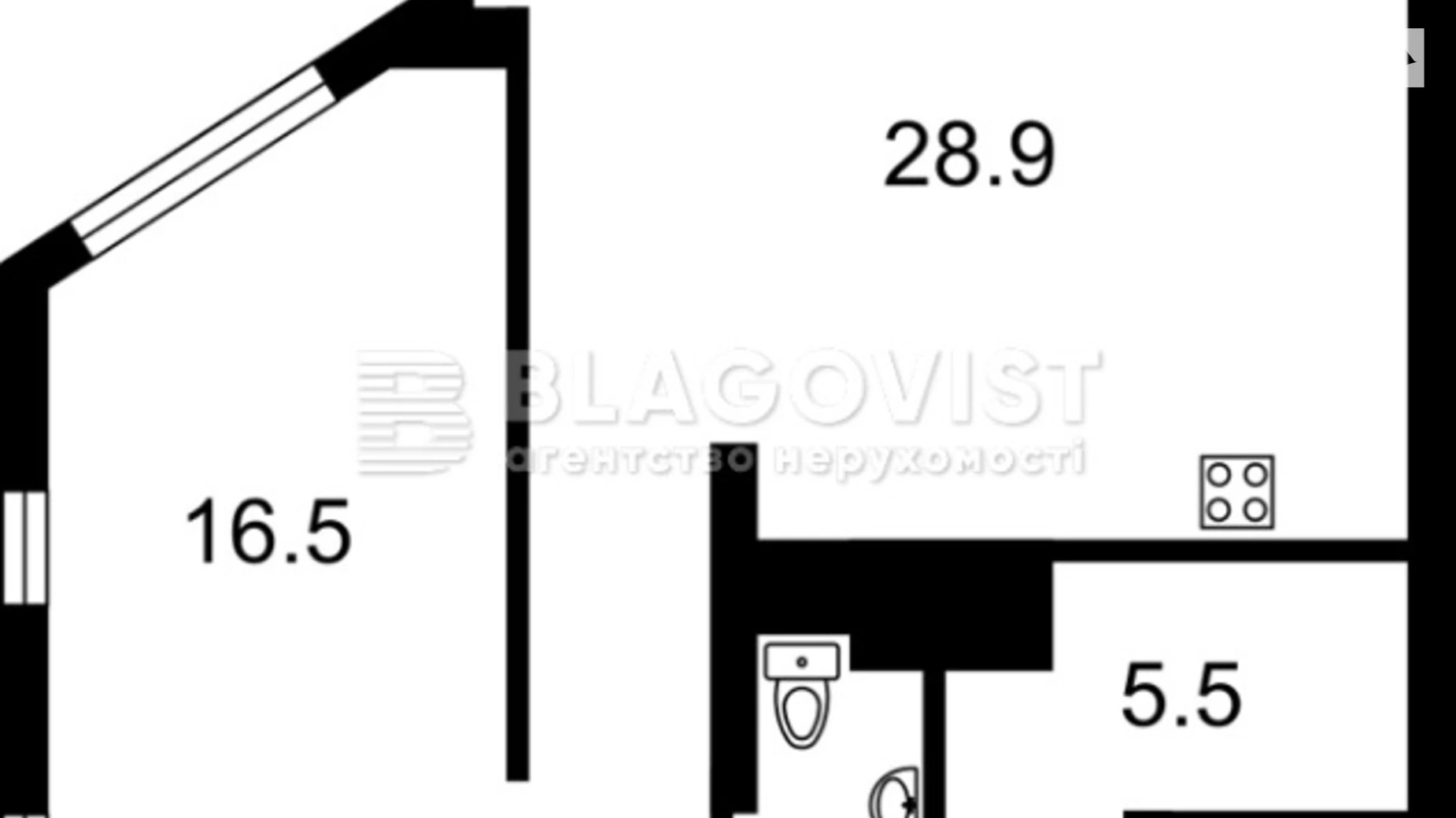 Продается 2-комнатная квартира 75 кв. м в Киеве, ул. Ростиславська(Маршала Рыбалко), 5Б