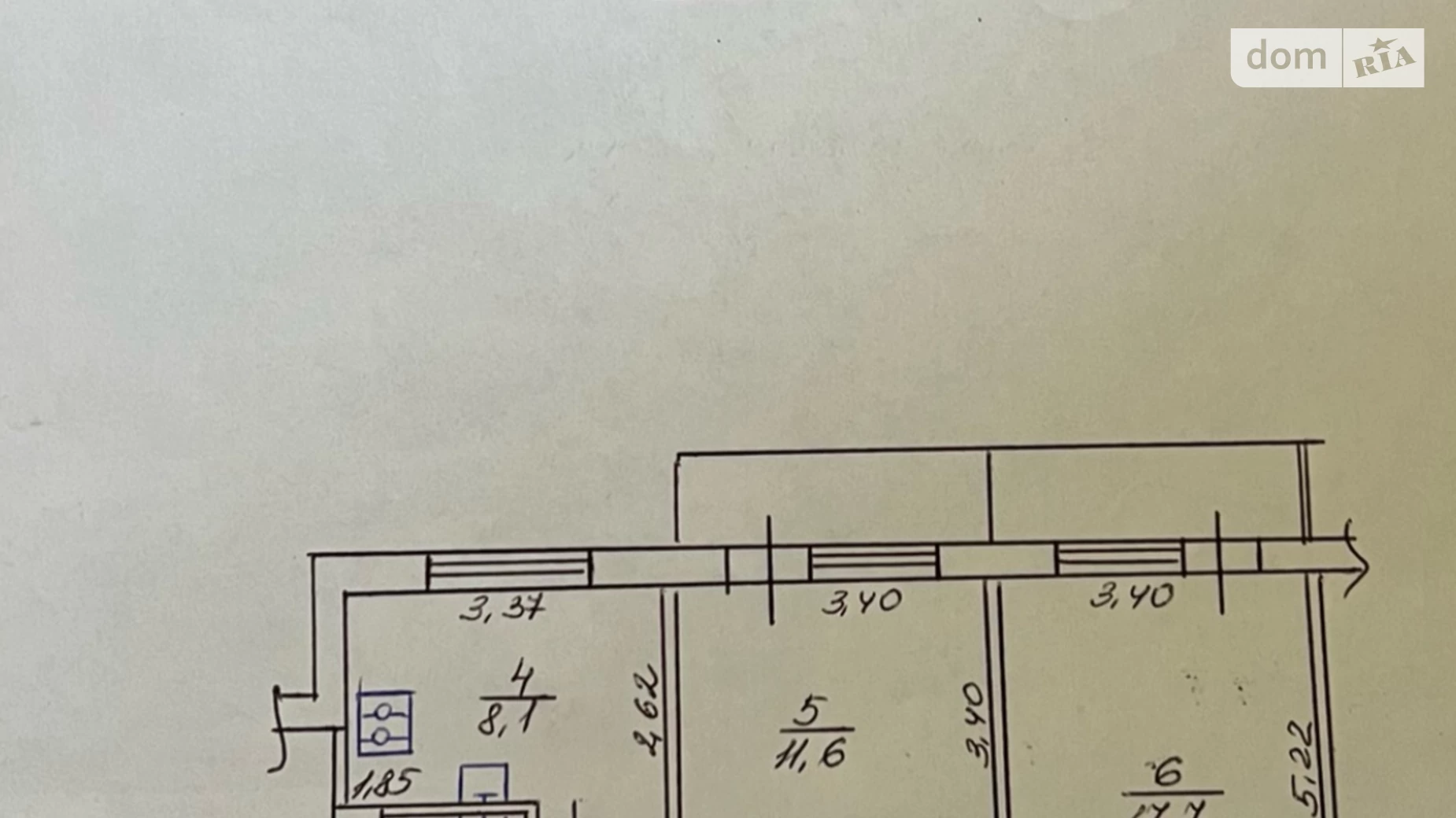 Продається 2-кімнатна квартира 51 кв. м у Харкові, просп. Героїв Харкова(Московський), 250