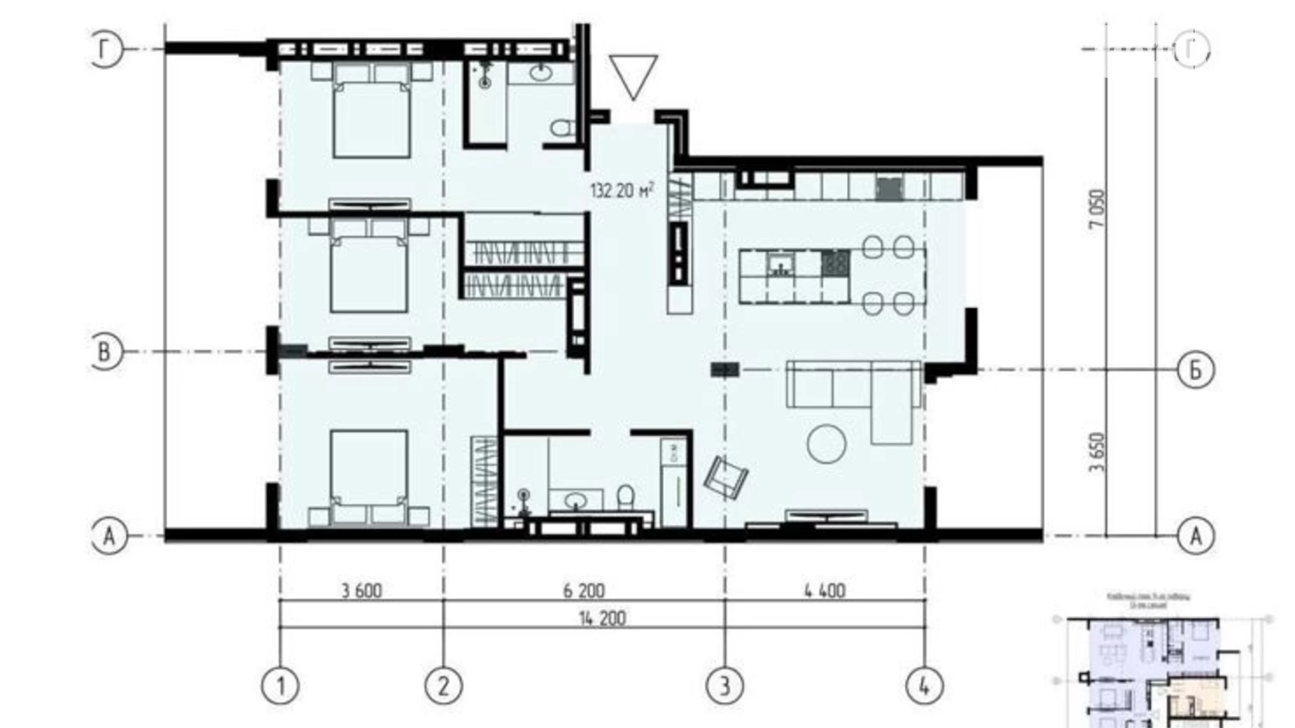 Продается 3-комнатная квартира 132 кв. м в Ужгороде, наб. Славянская, 23А