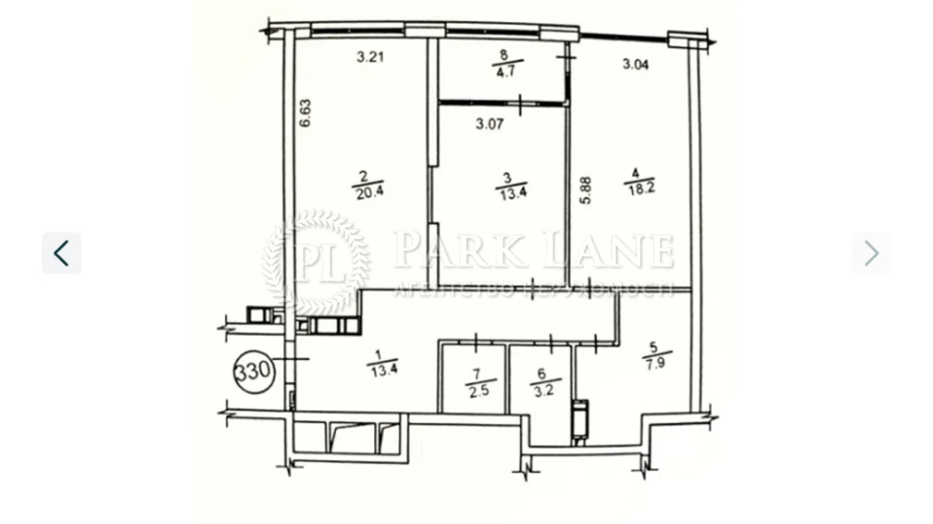 Продается 2-комнатная квартира 84 кв. м в Киеве, ул. Причальная, 12 - фото 2