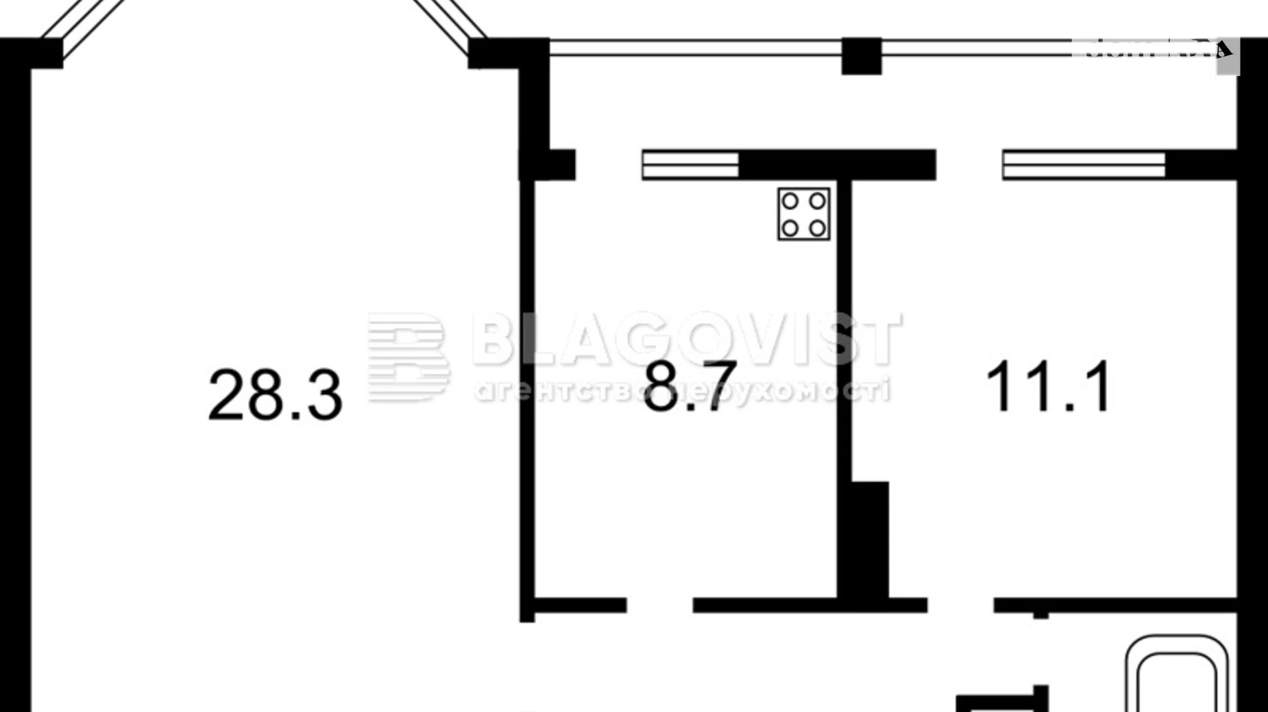 Продается 2-комнатная квартира 64 кв. м в Киеве, ул. Хмельницкая, 10 - фото 3