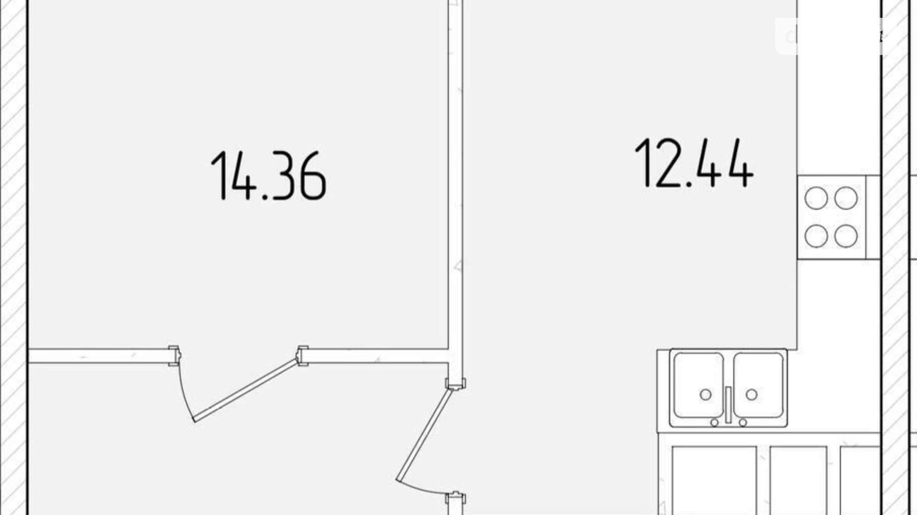 Продается 1-комнатная квартира 42 кв. м в Одессе, ул. Краснова, 3 - фото 2