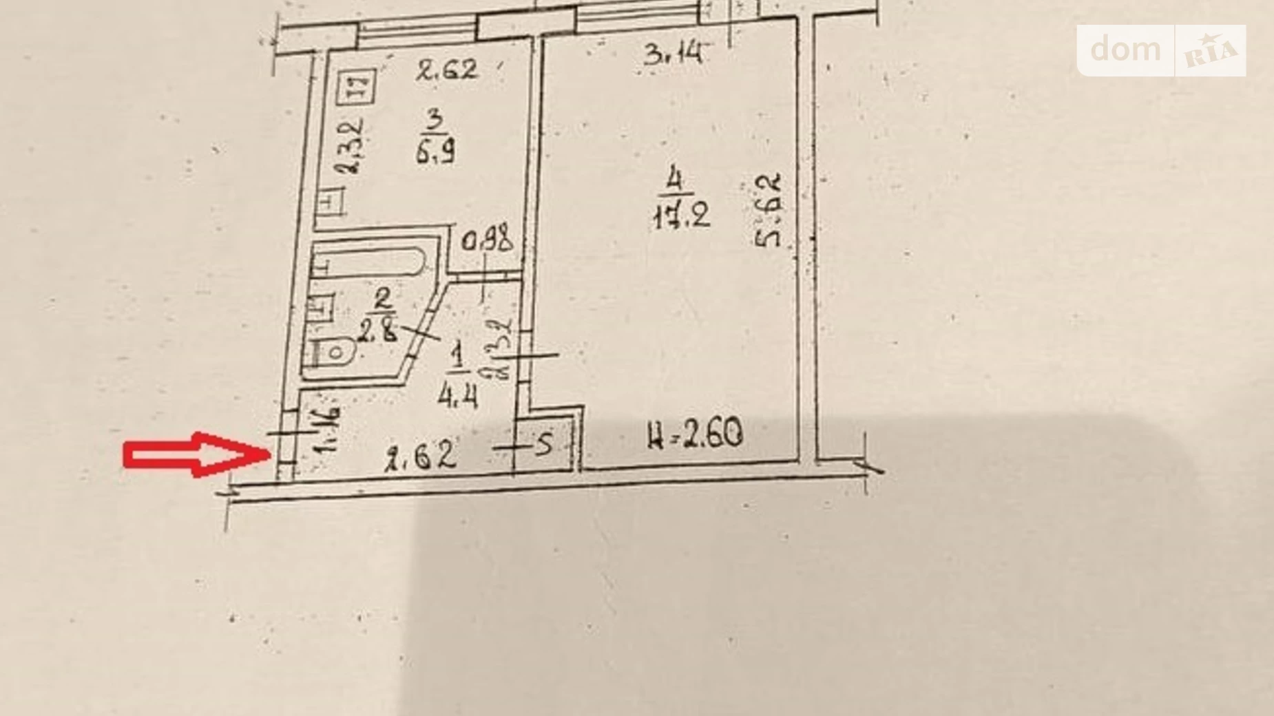 Продается 1-комнатная квартира 32 кв. м в Одессе, ул. Жолио-Кюри