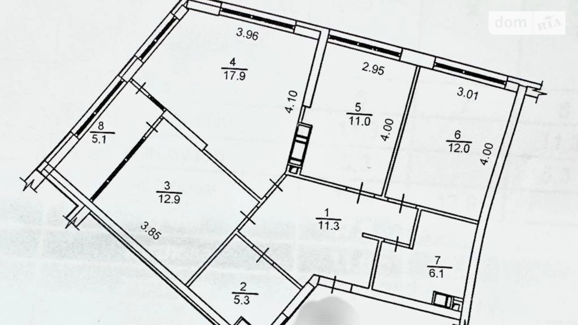 Продается 3-комнатная квартира 82 кв. м в Киеве, ул. Причальная, 14